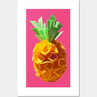 Origami Pineapple Posters and Art